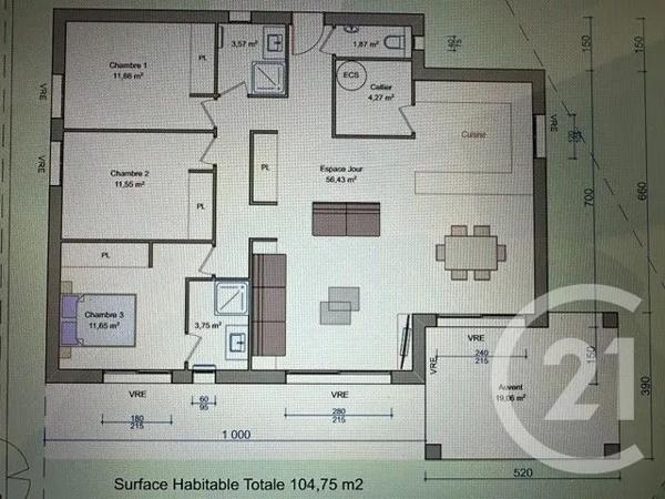 Maison à vendre  5 pièces - 125,99 m 2   TOURVES  - 83