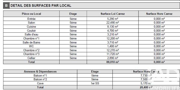 Appartement à vendre 4 pièces 88 m² Montreuil
