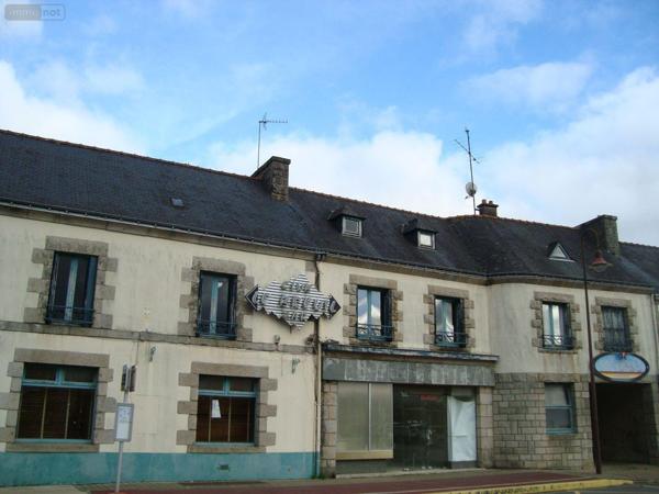 Local mixte (Pro/Hab) à vendre à Cléguérec dans le Morbihan (56480), ref : 063-192