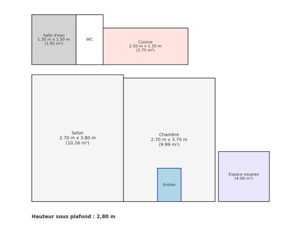 CHARMANT 2 PIECES RUE LAURISTON