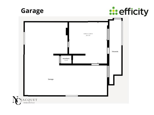 Maison 5 pièces - 148 m² Exclusivité efficity