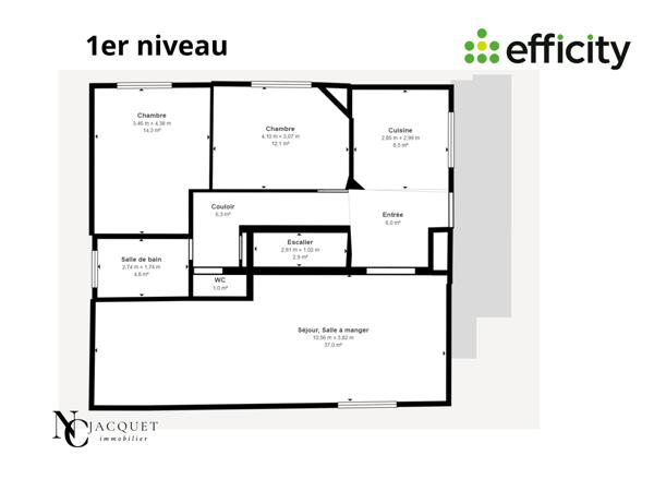 Maison 5 pièces - 148 m² Exclusivité efficity