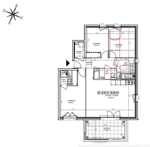 Appartement à vendre 4 pièces 86 m² Saint-Paul-de-Varces