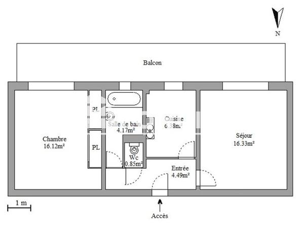Location Appartement 2 pièces 48.34 m² - AVE GENERAL CARMILLE La Seyne Sur Mer 83500