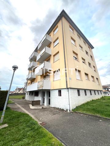 Appartement F1 32 m² avec balcon et cave