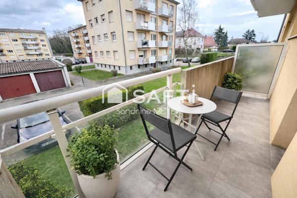 Appartement F1 32 m² avec balcon et cave