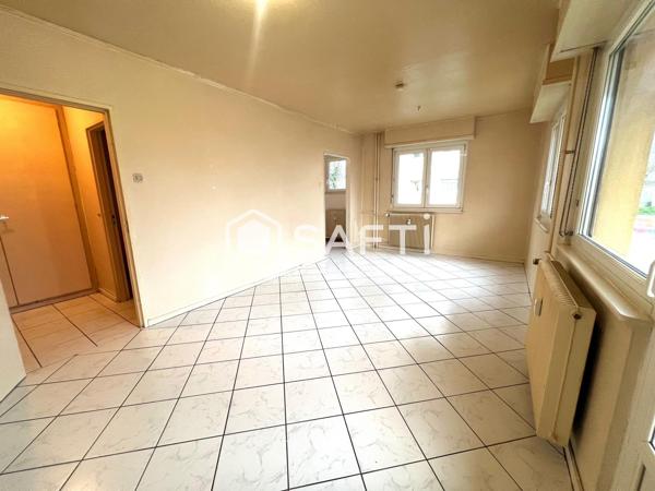 Appartement F1 32 m² avec balcon et cave