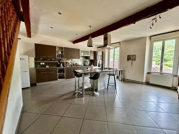 A VENDRE MAISON DE MAITRE DIVISE EN TROIS APPARTEMENTS + GARAGE + JARDIN