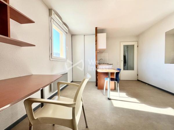Appartement de type 1 en résidence étudiante.