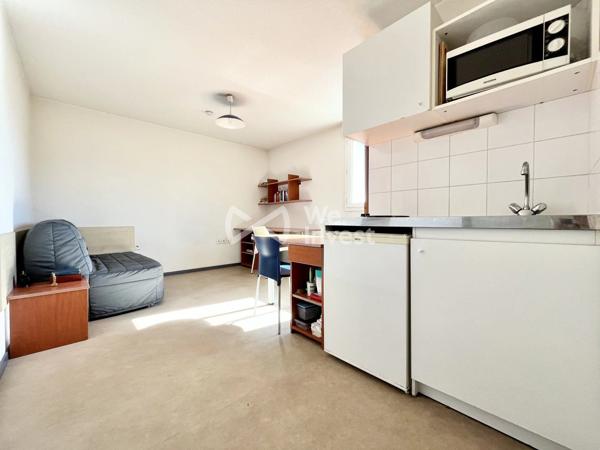 Appartement de type 1 en résidence étudiante.
