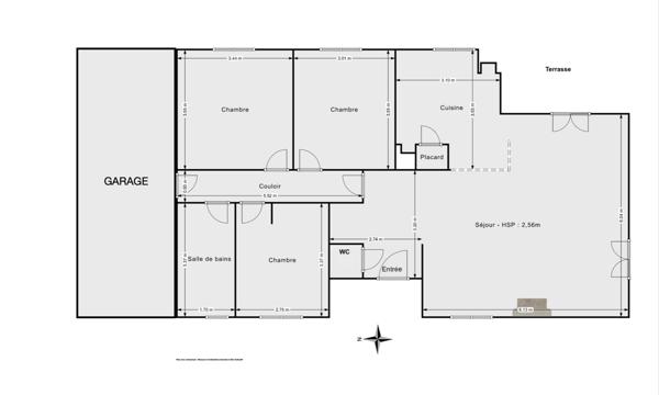 Maison plain pied T4 Garage jardin 