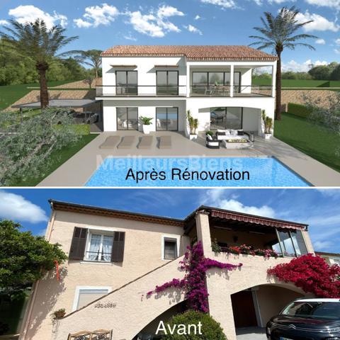 Vue mer panoramique mer sur le Cap d'Antibes