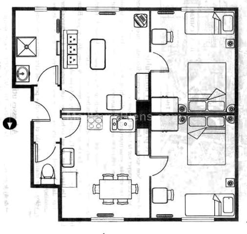 Appartement T3 de 51m2 au 3ème étage dans le centre ville