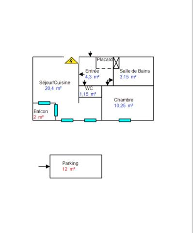 Appartement F2 à Creil