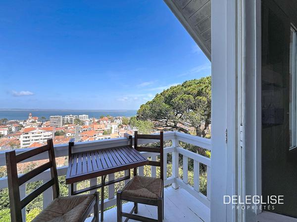 Ref. 1673 : T4 dernier étage vue Bassin – Ville d’Hiver – Arcachon