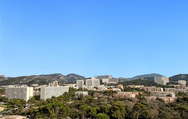 Appartement lumineux 3 pièces 83 m2 Vue Mer à vendre Secteur Michelet 13009 Marseille