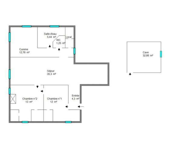 Appartement à vendre 3 pièces 84 m² Pau