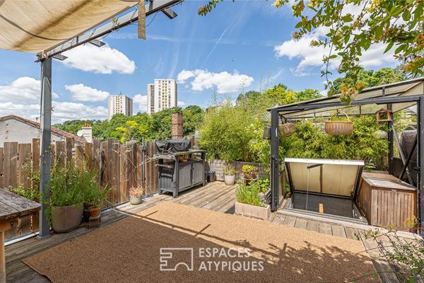 Triplex avec toit terrasse en coeur de ville