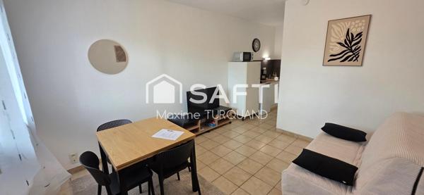 Appartement T1 Bis, 28 m², parking et box.