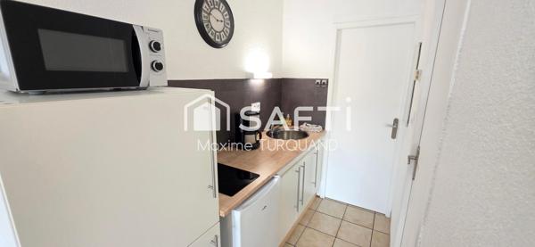 Appartement T1 Bis, 28 m², parking et box.