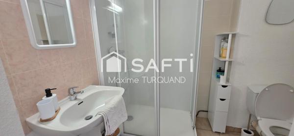 Appartement T1 Bis, 28 m², parking et box.