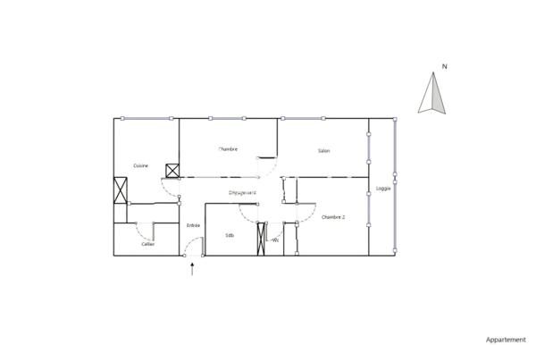 appartement lumineux - résidence calme