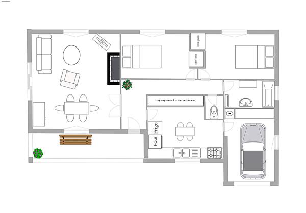 Maison 3 pièces - 89 m²