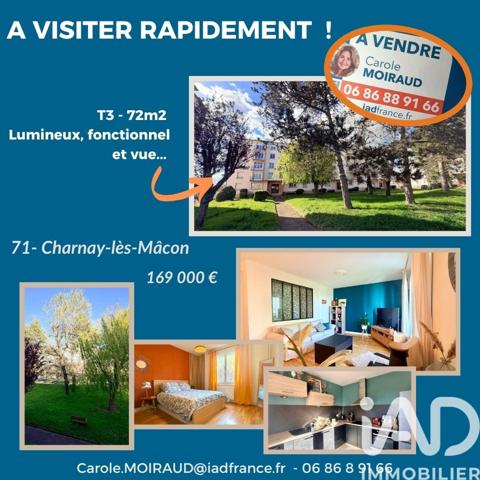 Appartement à vendre 3 pièces 72 m² Charnay-lès-Mâcon