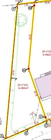 Terrain en premier rideau de 484m², à viabiliser