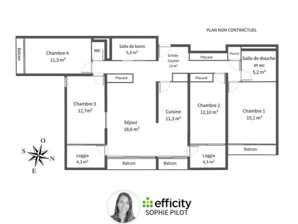 Appartement
         5 pièces
        - 110 m² Exclusivité 349 000 € *