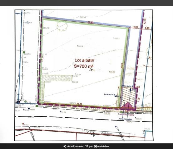 A VENDRE - Terrain 700m2 - THOIRY