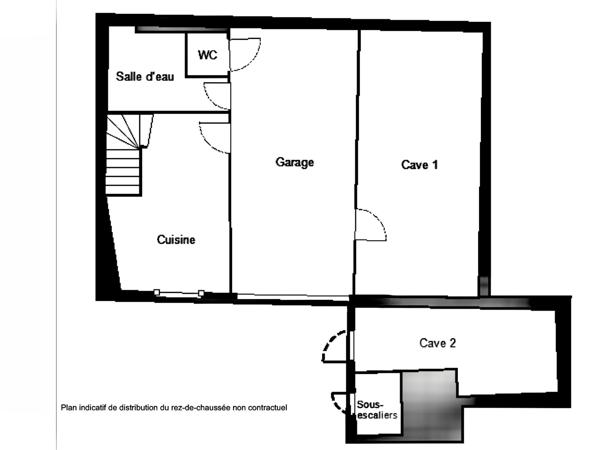 BLANZAT VILLAGE – MAISON DE VILLE EN PIERRE – 2 CHAMBRES – COUR – GARAGE – CAVE – DOUBLE VITRAGE