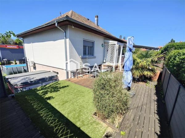 Maison de plain-pied à Didenheim sur terrain de 7,04 ares avec sous-sol aménagé