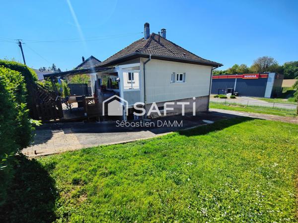 Maison de plain-pied à Didenheim sur terrain de 7,04 ares avec sous-sol aménagé