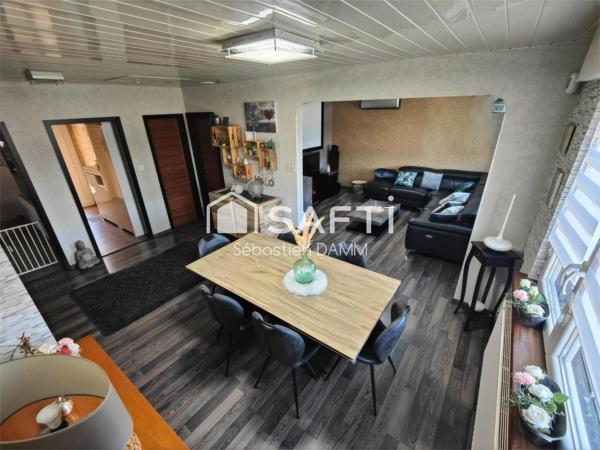 Maison de plain-pied à Didenheim sur terrain de 7,04 ares avec sous-sol aménagé