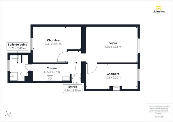COUP DE COEUR ! Élégant 3 pièces traversant, lumineux & rénové - 52 m² Carrez - Rue Victor Méric, Clichy
