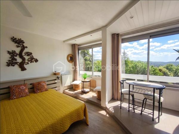 Gréoux les bains studio de 24 m² au 2e étage avec ascenseur. Celui ci  est entièrement rénové et meublé avec goût ( aussi doté d' une climatisation mobile ). il bénéficie d' une très belle vue sur la région. La résidence possède aussi un parc ombragé et de nombreuses places de parking. Faibles charges de copropriété et aucun travaux à prévoir. Studio qui peu être loué à l ' année , ou bien pour les cures. Bon rapport locatif.