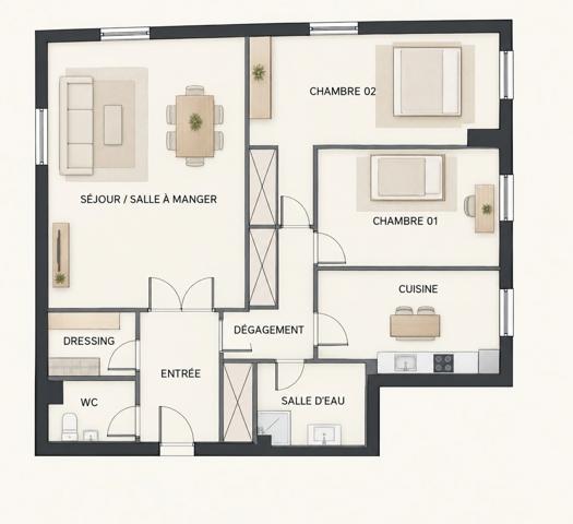 SAINT-GERMAIN-EN-LAYE – UN APPARTEMENT AU CALME, À DEUX PAS DE LA PLACE DU MARCHE