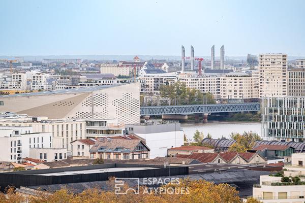 Appartement dernier étage avec vue panoramique sur Bordeaux