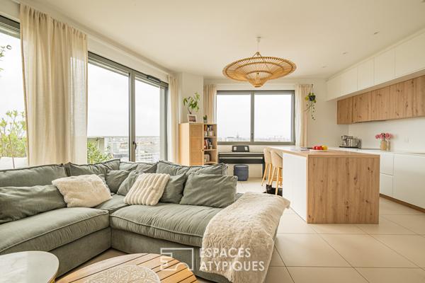 Appartement dernier étage avec vue panoramique sur Bordeaux