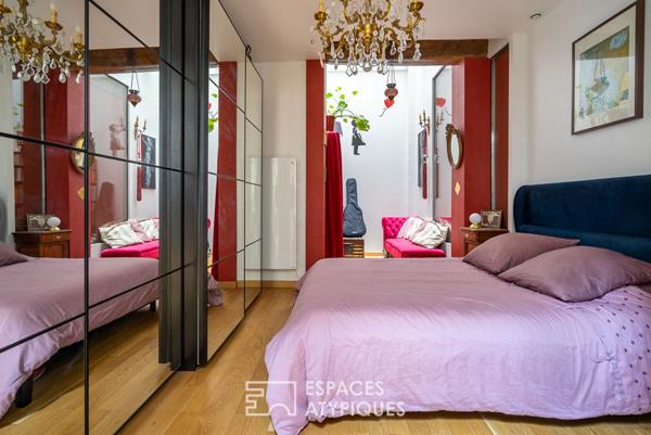 Ancienne boutique sur cour transformée en maison de ville