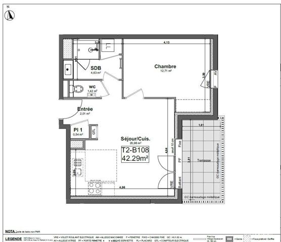 Appartement à vendre 2 pièces 42 m² Saint-Berthevin
