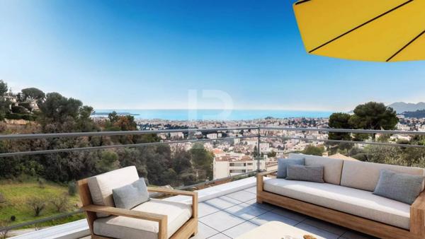 Le Cannet, Penthouse 5 pièces Grand Standing avec Vue Baie de Cannes