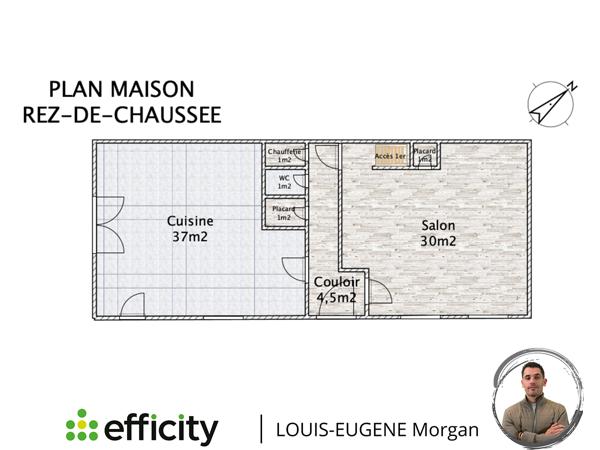 Maison 6 pièces - 138 m² Exclusivité efficity