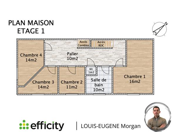Maison 6 pièces - 138 m² Exclusivité efficity