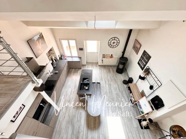 Maison de ville 110 m2 avec terrasse, Garage et salle de Cinéma