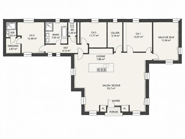 Contemporaine 4 chambres avec piscine chauffée, sauna et vue forêt