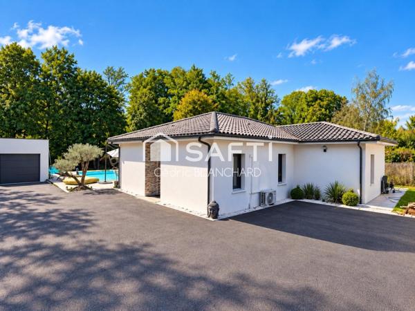 Contemporaine 4 chambres avec piscine chauffée, sauna et vue forêt