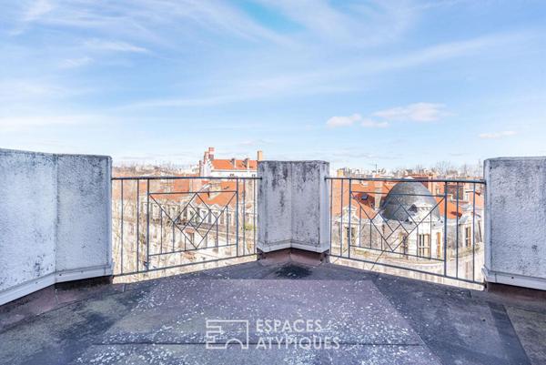 Dernier étage avec balcon et vue au coeur des Brotteaux – 175 m2