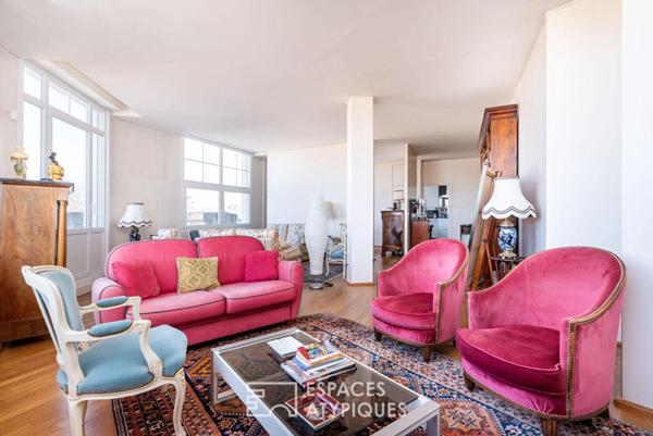 Dernier étage avec balcon et vue au coeur des Brotteaux – 175 m2